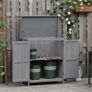 Outdoor Garden Storage Shed Tool Wooden Box Double Doors (FREE SHIPPING) Image 3
