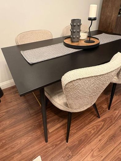 Barcelona Dining Table Black & Copper