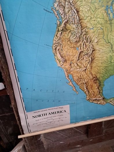 Vintage Map North America