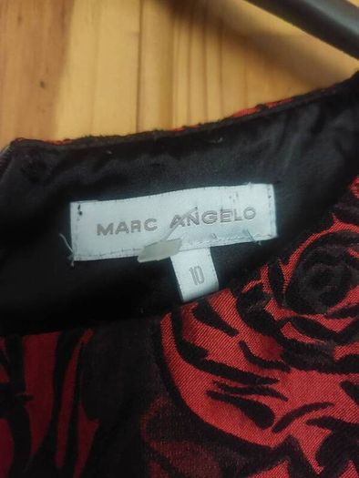 Marc Angelo red and black floral dress (free post)