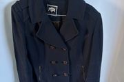 River Island Navy wool coat