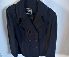 River Island Navy wool coat