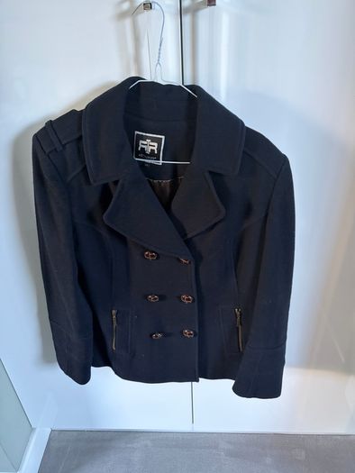 River Island Navy wool coat