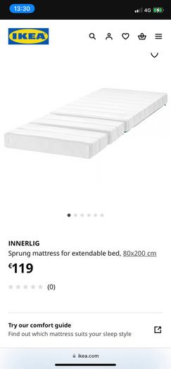 Childrens extendable single bed IKEA Sundvik