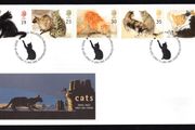 1995 Great Britain Cats Commemorative Stamps Royal Mail Addressed First Day Cover (FDC)