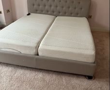 super king bed with electric recliners