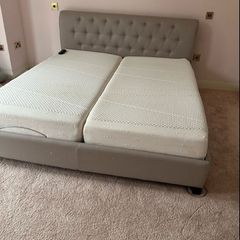 super king bed with electric recliners