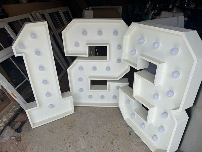 Light up LED numbers