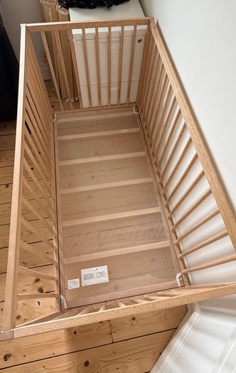 IKEA Sniglar cot with The Little Green Sheep mattress