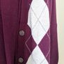 Purple Cotton Blend Cardigan Size XS Image 2