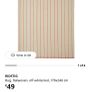 Patterned Canvas Rug with Red-and-white stripes Image 3