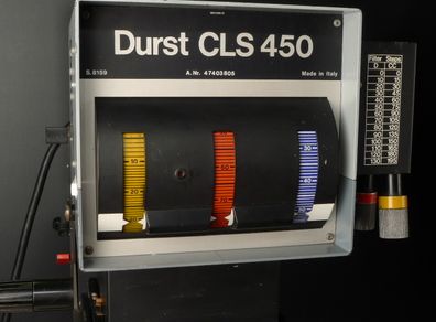Professional Spec Durst Laborator 1200 Large format enlarger with CLS450 head, TRA 450 transformer & timer. Will print up to 4" x 5" negatives.