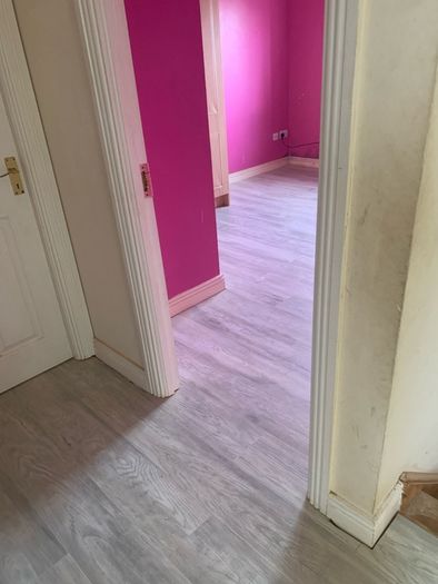 Wood flooring and stair covering