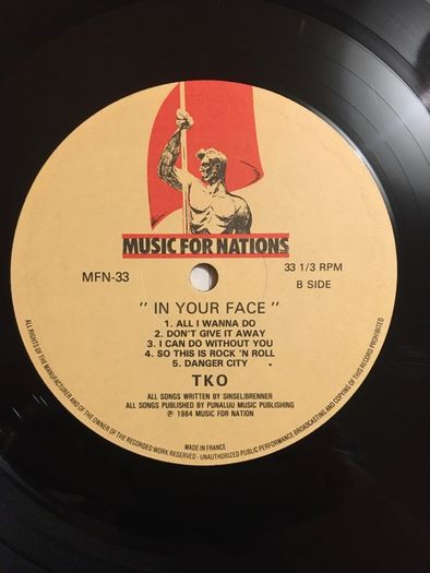 Tko - In Your Face