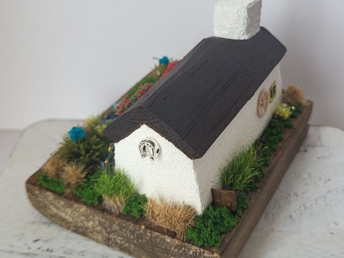 Handcrafted tiny wooden cottage