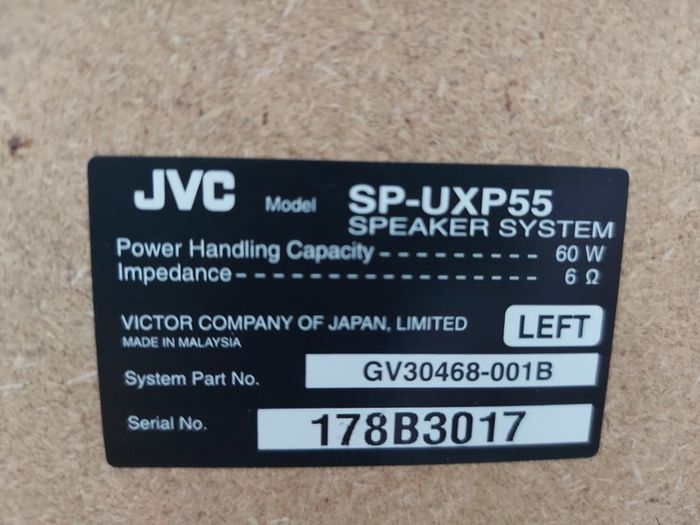 JVC Micro Component System, Model No. CA-UXP55, and 2 JVC Speakers, SP-UXP55, Radio, Tape and CD, in excellent cosmetic condition