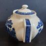 Lovely True Vintage, Almost Antique Octagonal Willow Pattern Teapot by Royal Doulton, Circa 1930, Small Chip Under the Spout Image 3