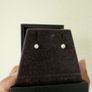 White Pearl Stud Earrings Image 7