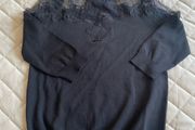 knit jumper with lace 3/4 sleaves size 8