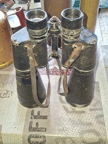 Old Large Pair of Hogla 8x56 German Binoculars, likely from 1910 to 1930s Postage Available
