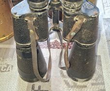 Old Large Pair of Hogla 8x56 German Binoculars, likely from 1910 to 1930s Postage Available