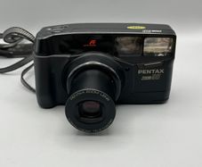 Pentax Zoom 90 35mm Film Point and Shoot Camera Black Tested