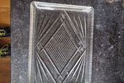 vintage glass tray