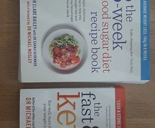 8 week blood sugar diet and Fast 800 Keto Diet books