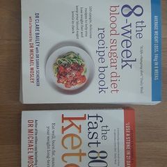 8 week blood sugar diet and Fast 800 Keto Diet books
