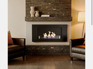 43 Inch Wall Mount Rectangular Ethanol Fireplace Stainless Steel Heater