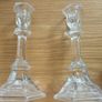 Pair of 8" Tipperary crystal candle sticks never used Image 7