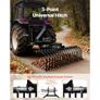 127 cm Lanscape Rock Rake, 3-Point Tow Behind Landscape Rake with 17 Steel Tines, Fit Category 1 Tractors, Angle Adjustable, Heavy Duty Lawn Dethatcher Rake for Grass Branch Debris Image 5
