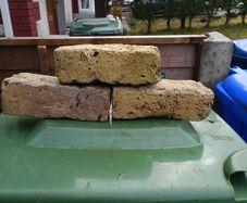 Reclaimed old small yellow bricks
