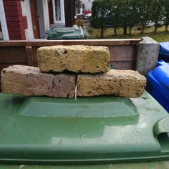 Reclaimed old small yellow bricks