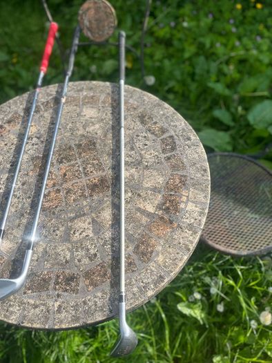 3 golf clubs