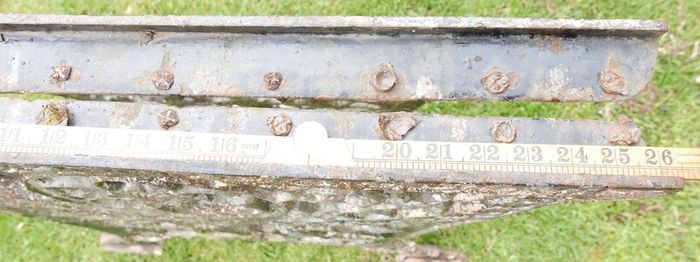 Antique Cast Iron Table Legs - Olde School Architectural Antiques (width 26" x height 25")
