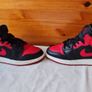 2020 nike air jordan 1 mid  banned Size 6 eu 39 red/black leather in excellent condition Image 4