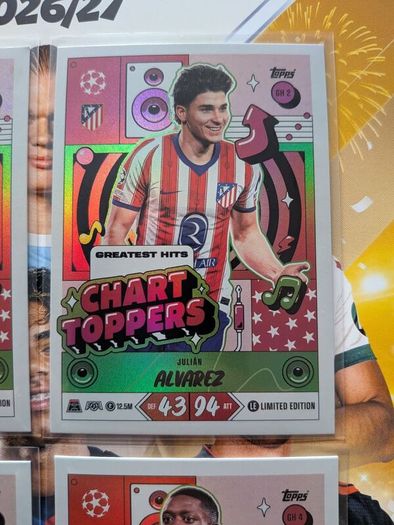 Chart Toppers (Limited Edition Set) Topps Match Attax 20th Anniversary 2026/27