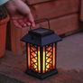 Garden Candle Lantern - Solar Powered - Flickering Effect - Amber LED - 17.5cm by Festive Lights Image 7