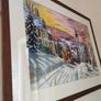 Handmade Cross Stitch Embroidy picture- winter snow Image 3