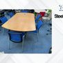 7 x Steelcase Blue Meeting Chairs Image 5