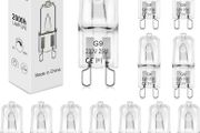 NEW SALE | [12 Pack] G9 Halogen Bulbs, 25W 230V 300LM 2800K Warm White Capsule Bulbs for Oven, Cooker Hood