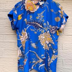 Whistles top chic vintage style print vibrant
