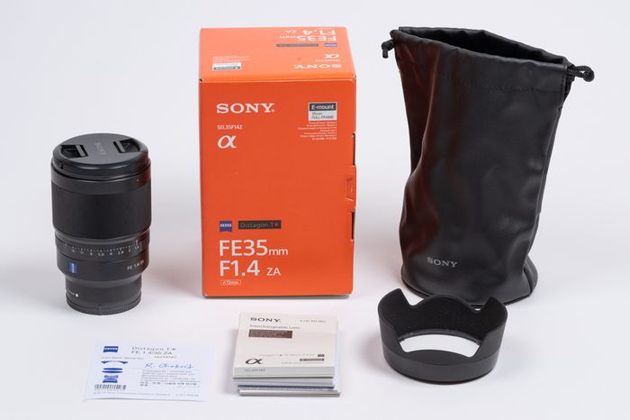 Sony Zeiss Distagon T Fe 35mm F1.4 Za Lens Full Frame E-mount Sel35f14z Boxed