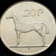 [#108] - Ireland 1995 | 20 Pence | Horse | KM.25 | UNC
