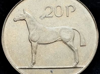 [#108] - Ireland 1995 | 20 Pence | Horse | KM.25 | UNC