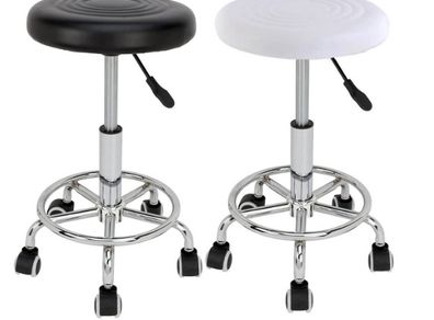 Ergonomic Rollable Work Stool Swivel Stool Bar Stool