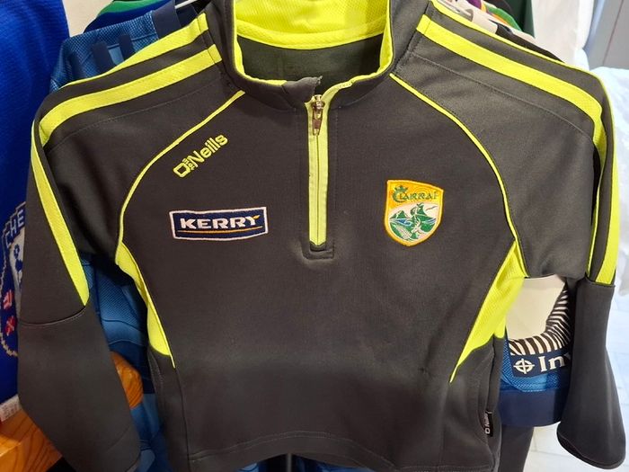 Kerry GAA O'Neills Gaelic Football Half Zip Jersey (Youths 5-6 Years) FREE POST