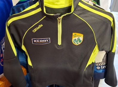 Kerry GAA O'Neills Gaelic Football Half Zip Jersey (Youths 5-6 Years) FREE POST