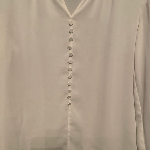 Cream long sleeve blouse. Size XS